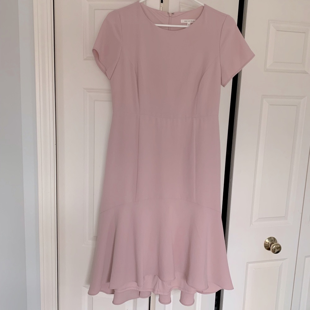 Avec Les Filles Pink Midi Dress